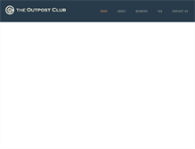 Tablet Screenshot of outpostclub.com